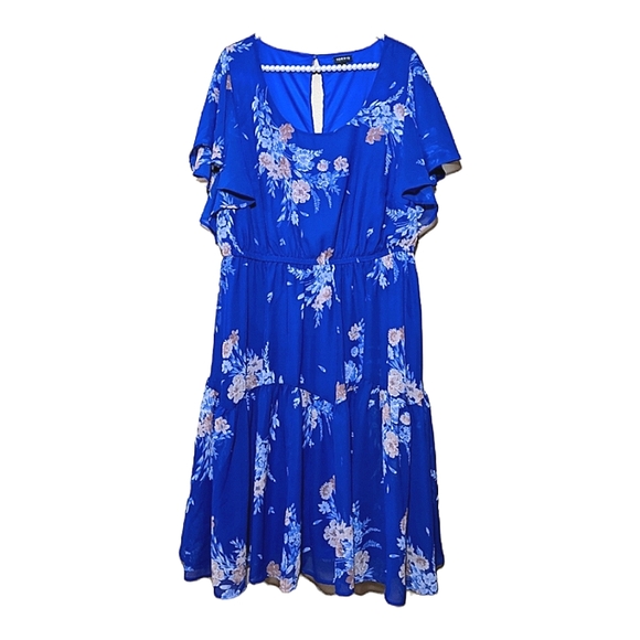 torrid Dresses & Skirts - Torrid floral blue dress size 2   2x